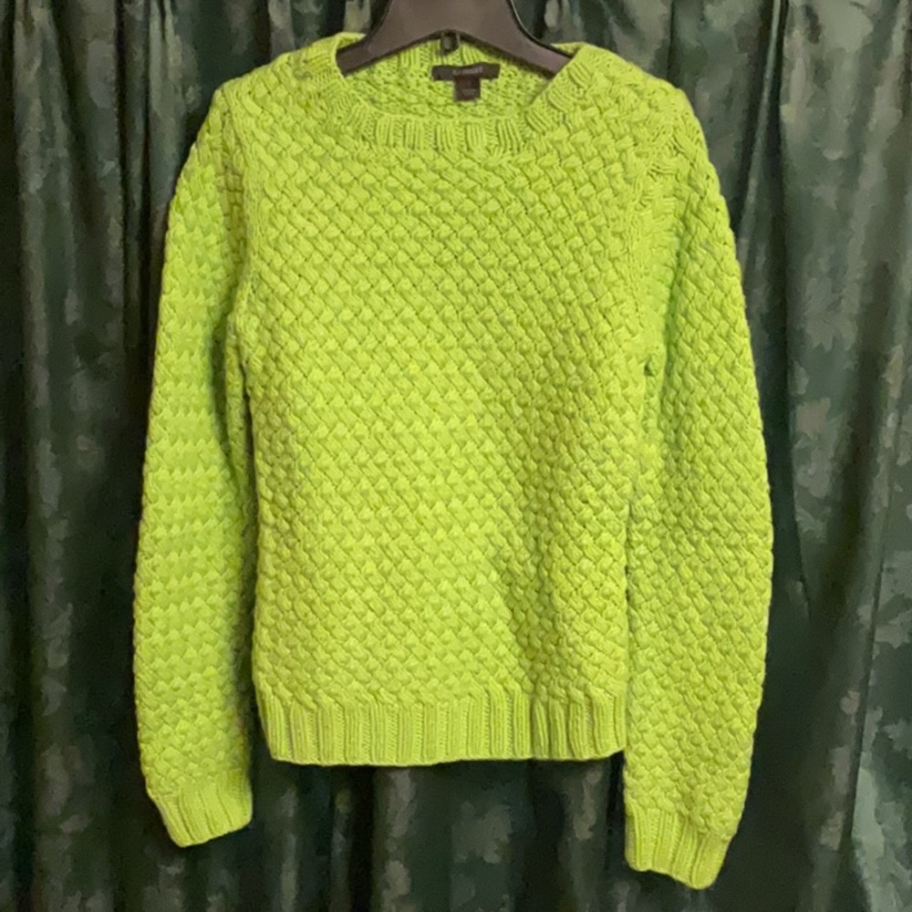 Express Women's Vibrant Lime Sweater Fits like a XS or S
